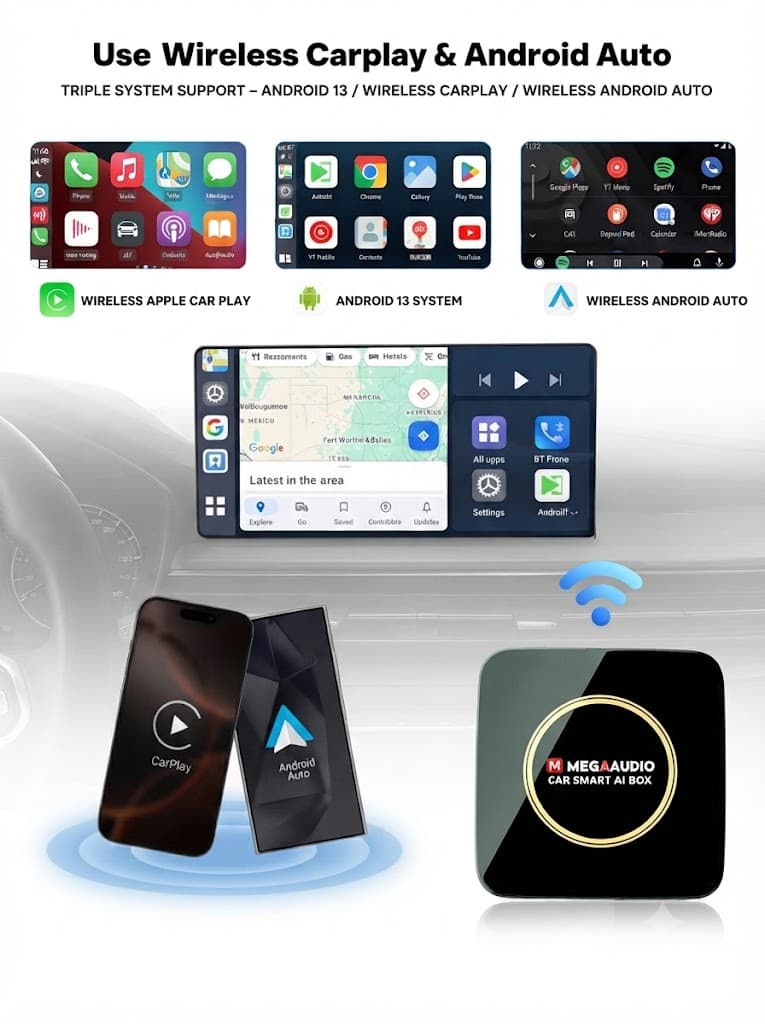 MEGAADUIO 10.33" Android 14 Car | MG-Quad-10.33 2