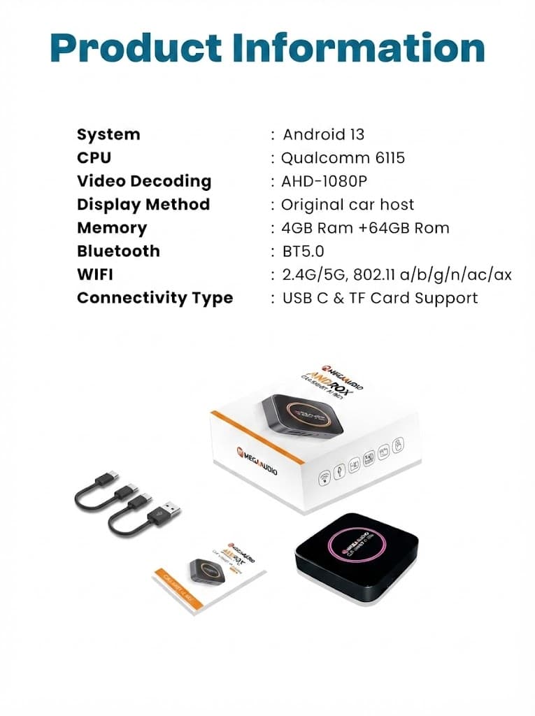 MEGAADUIO 10.33" Android 14 Car | MG-Quad-10.33 5
