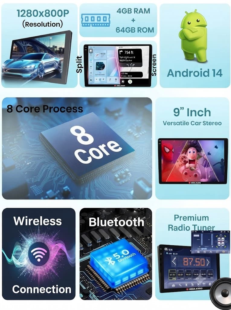 MEGAADUIO Universal 9" Android | MEGAAUDIO-T10- 4/64 RC 3