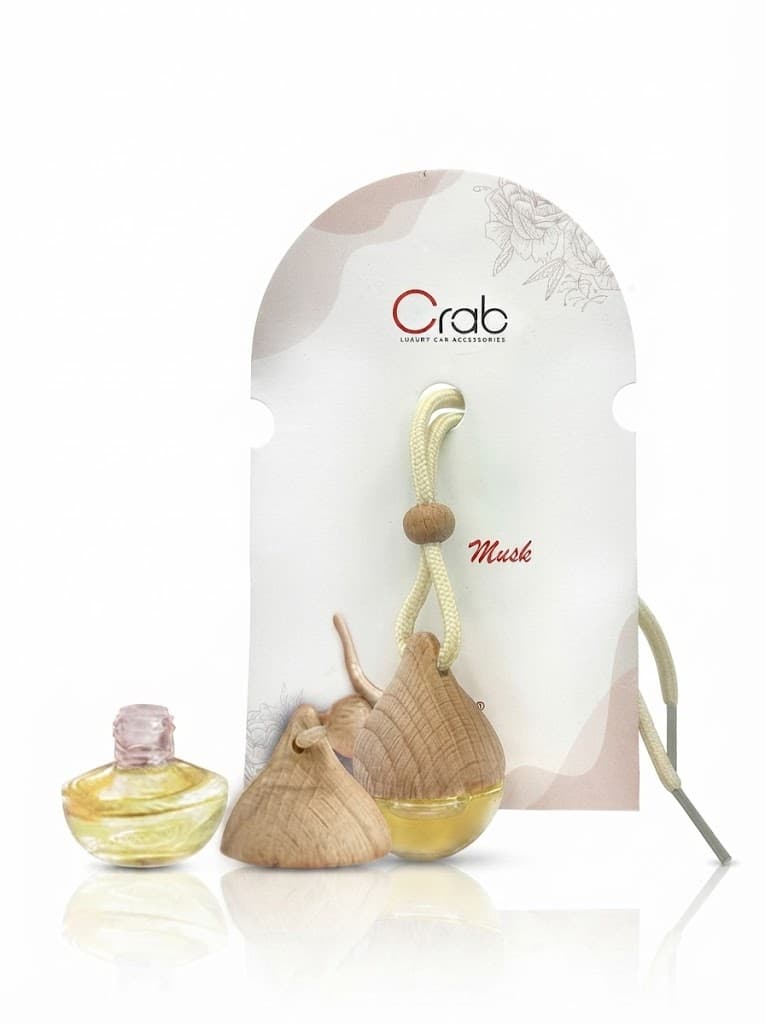 Crab Musk Hanging Air Freshener Long-Lasting Premium Fragrance for Car, Home & Office Diffuser Musk  (6 ml) 2