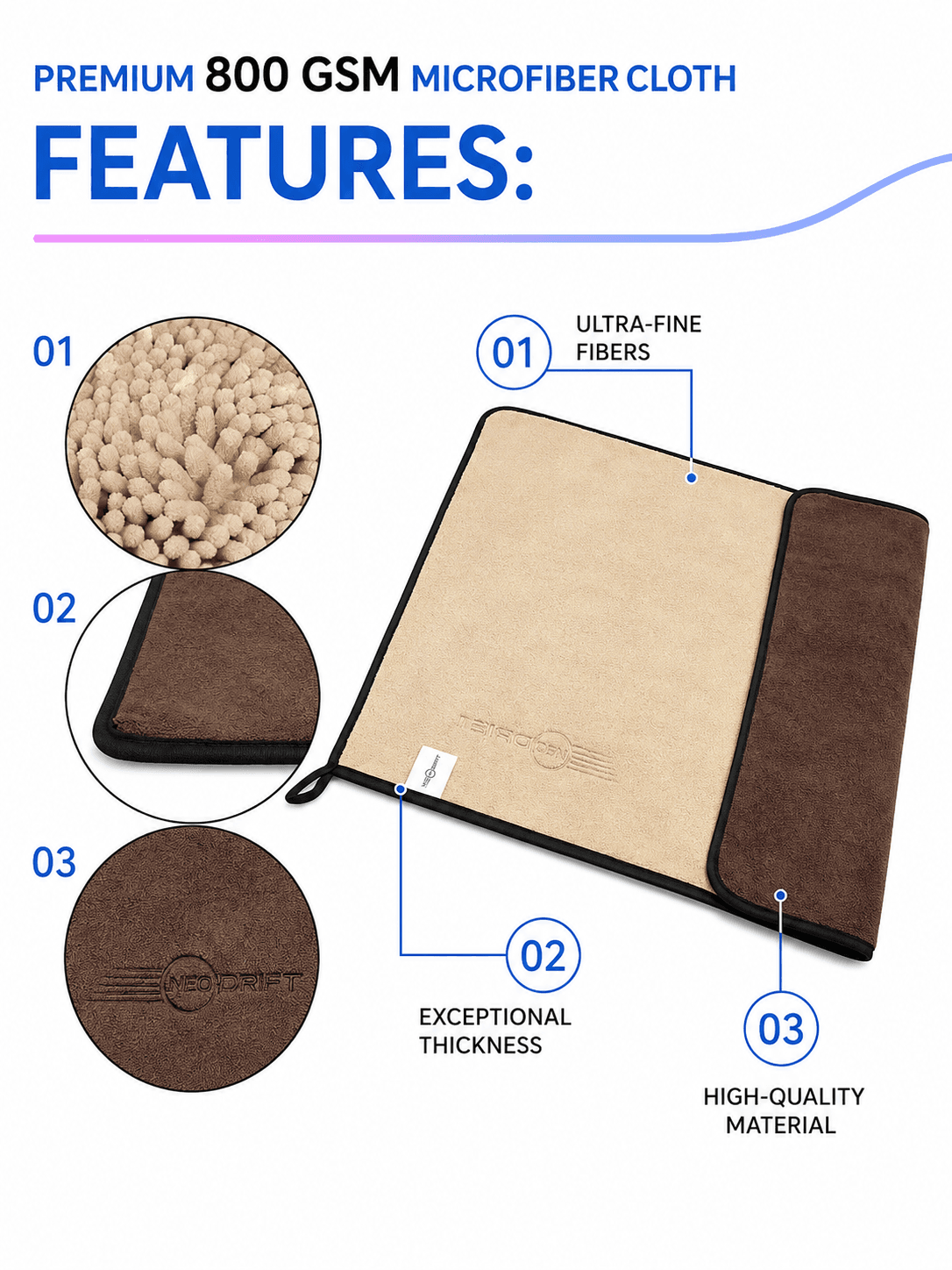 MicroFiber - 800 GSM 3