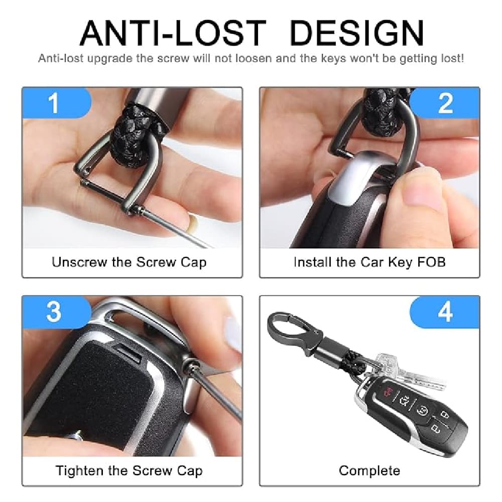 ACTO ROP CAR KEY CHAIN COMPATIBLE WITH ALL KEYS PACK OF 1 4