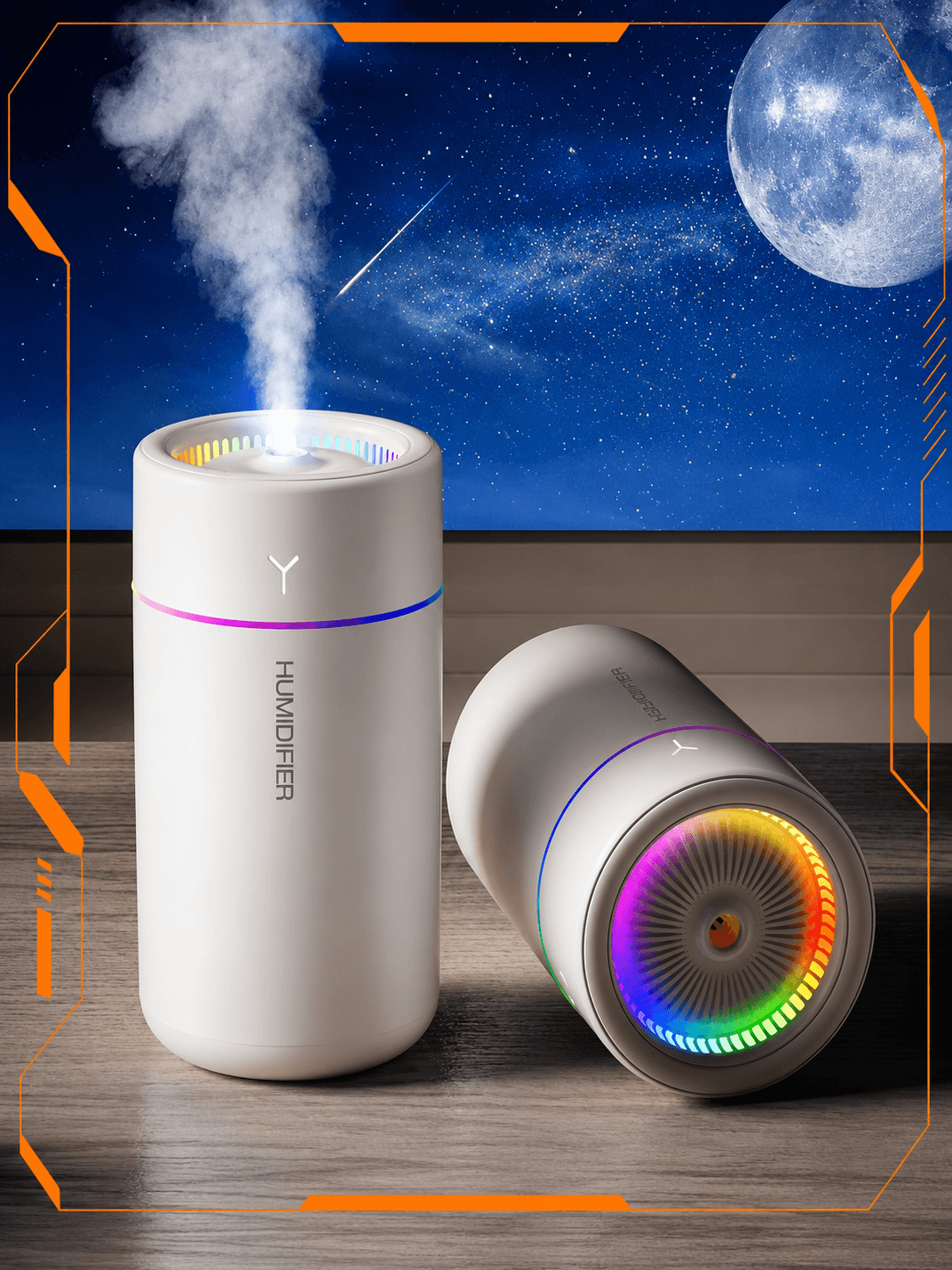 STARQ® - 300ml Essential Oil Diffuser & Humidifier Ultrasonic Quiet Mist LED Lights Aromatherapy for Home Office Car Bedroom Spa Yoga Air Freshener 2