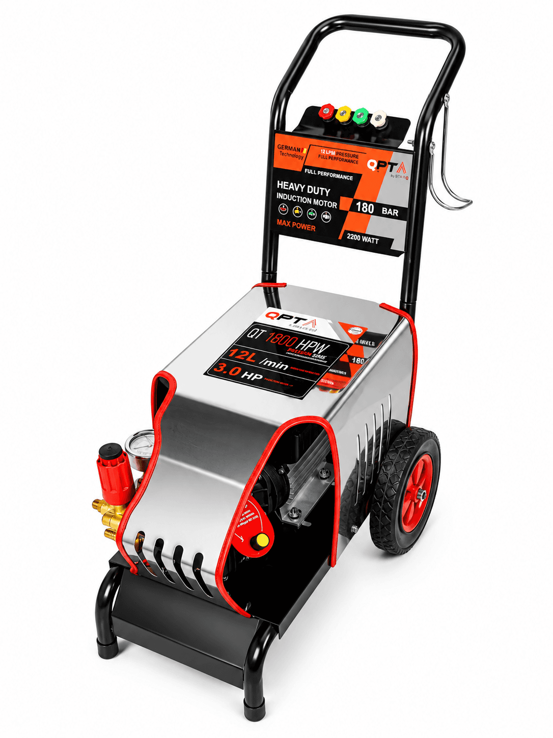 QPT By STARQ HIGH PRESSURE WASHER QT1800HPW HEAVY DUTY FOR  COMMERCIAL USE 3
