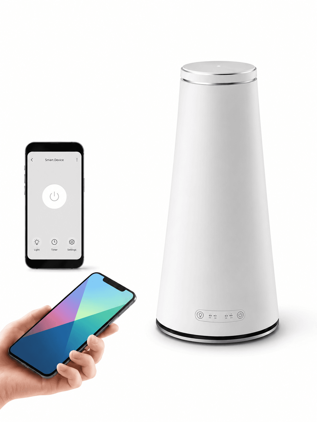 STARQ Fuji Luxury Smart Air Scent Diffuser Waterless Aroma Machine Cold Atomization Ultra Quiet No Heat for Office Home Gym & Hotel Includes Complimentary 100ml Starter Pack Perfumes 3