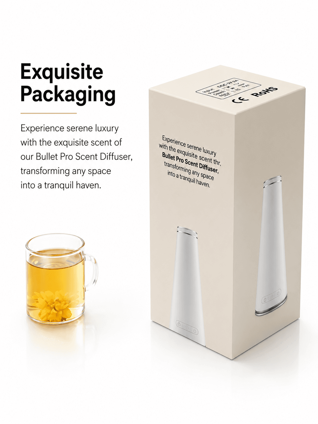STARQ Fuji Luxury Smart Air Scent Diffuser Waterless Aroma Machine Cold Atomization Ultra Quiet No Heat for Office Home Gym & Hotel Includes Complimentary 100ml Starter Pack Perfumes 4