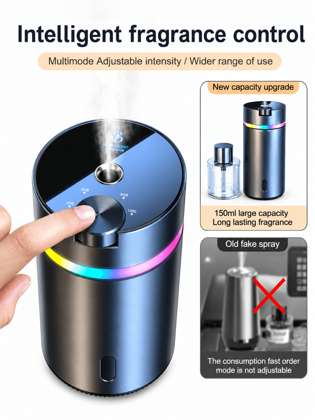 STARQ Car Perfume Aromatherapy Machine Starry Sky Intelligent Perfume Lamp 50ML Portable Car Air Purifier 4