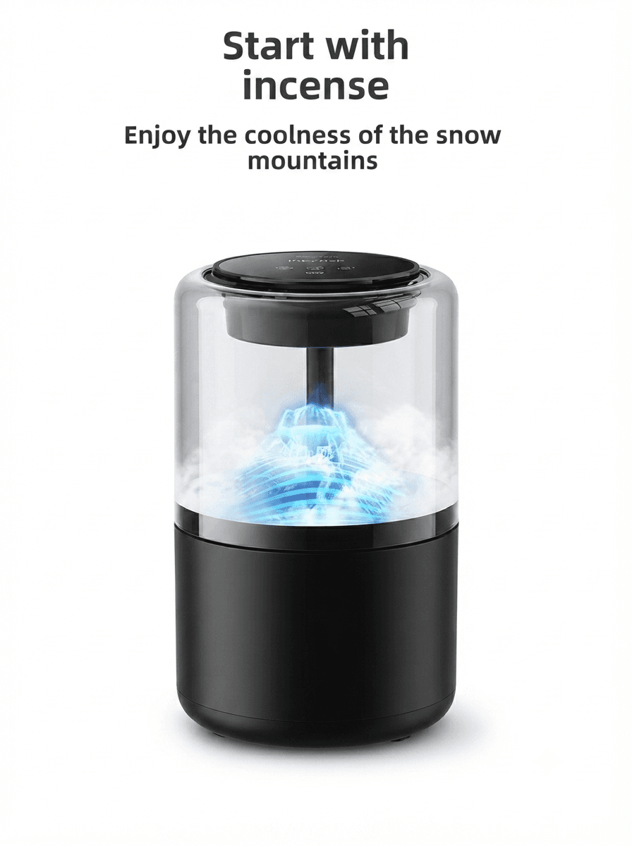 STARQ Smart Car Aroma Diffuser Rechargeable Air Freshener Mist Dispenser with Auto On/Off, 3 Speed Modes & Stylish Interior Decor (S5) 2