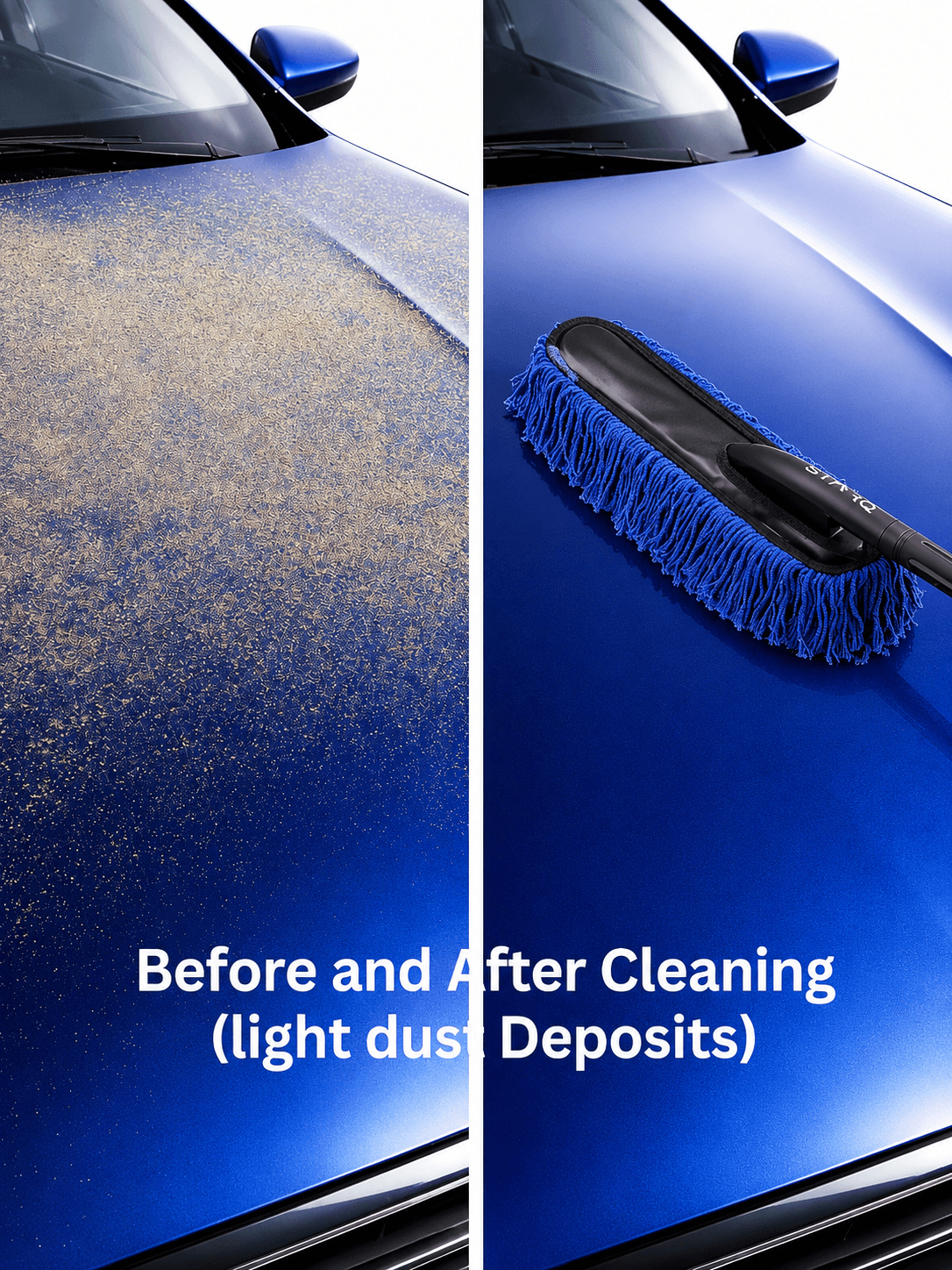 Starq Dust Master Lint-Free Car Duster with Protective Cover, Scratch-Free Long Handle Cleaning Brush for Car Interior & Exterior, Dashboard, Glass, Seats & Body (Pack of 1) 3