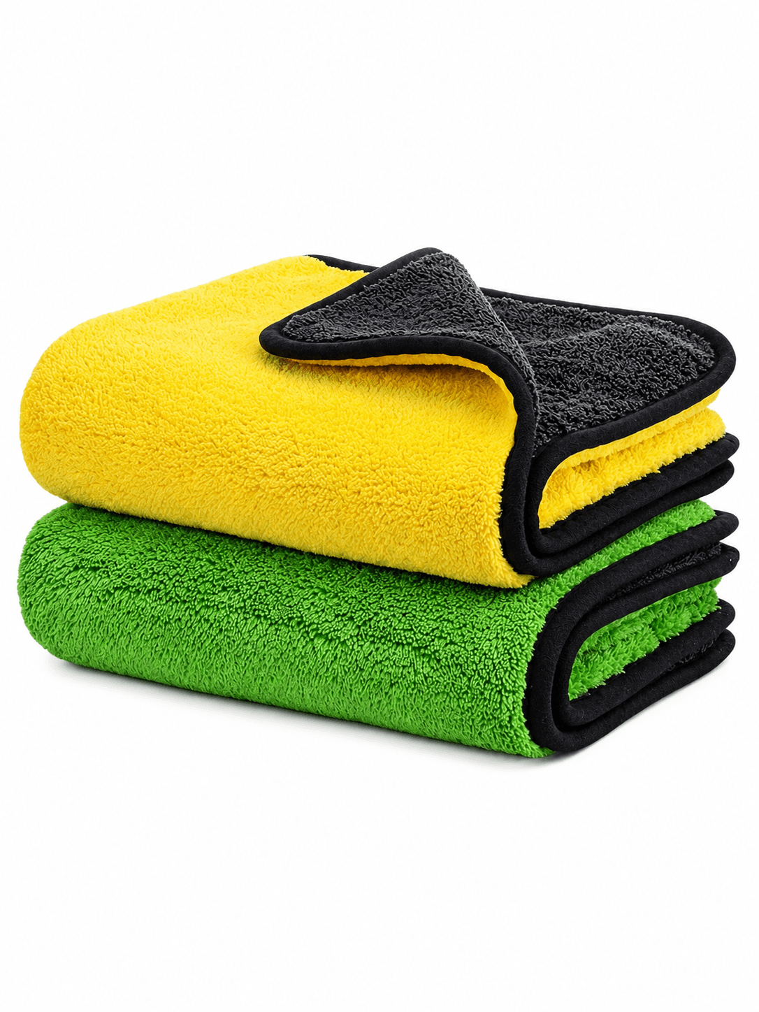STARQ 600 GSM Heavy Microfiber Cloth for Car Cleaning & Detailing, Dual Sided Extra Thick Plush Microfiber Towel, Lint-Free Scratch-Free, 40x60 cm,Multicolor 2