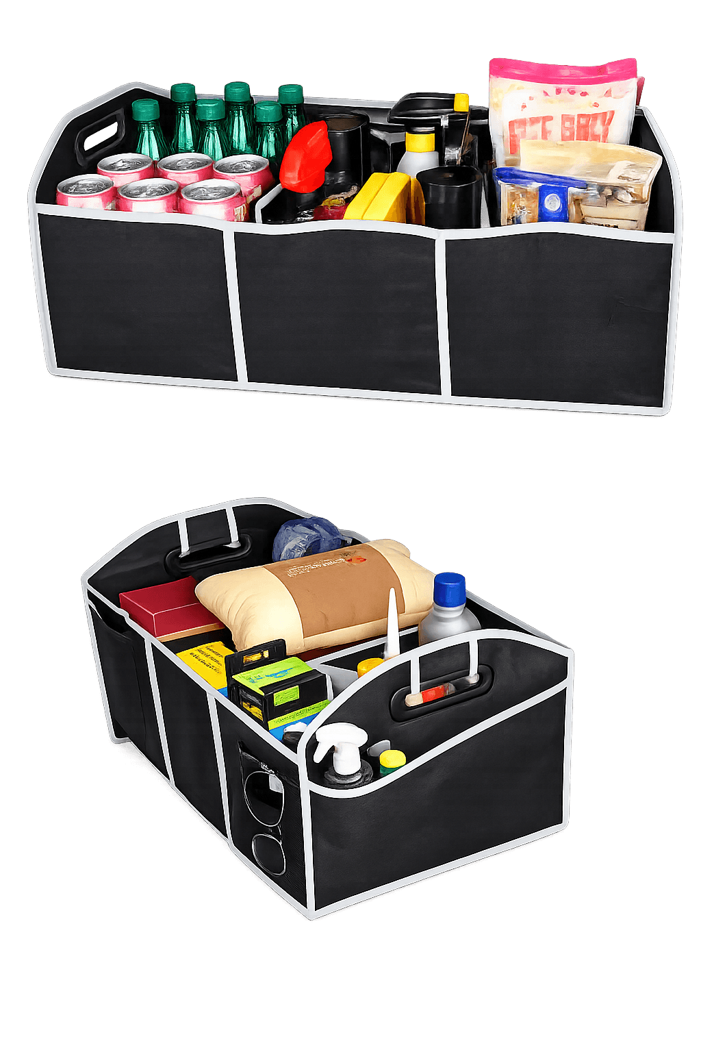 STARQ High Quality Polyester Folding Car Trunk Storage Boot Basket Storage Box Storage Boot Organizer 4
