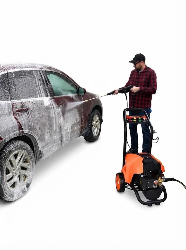 STARQ STPMDC 4.5 Commercial High Pressure Washer with PMDC Motor India’s 1st PMDC Pressure Washer 3300W 4.5HP 250 Bar 21 LPM 15m Hose for Car Bike Home & Truck Cleaning 5