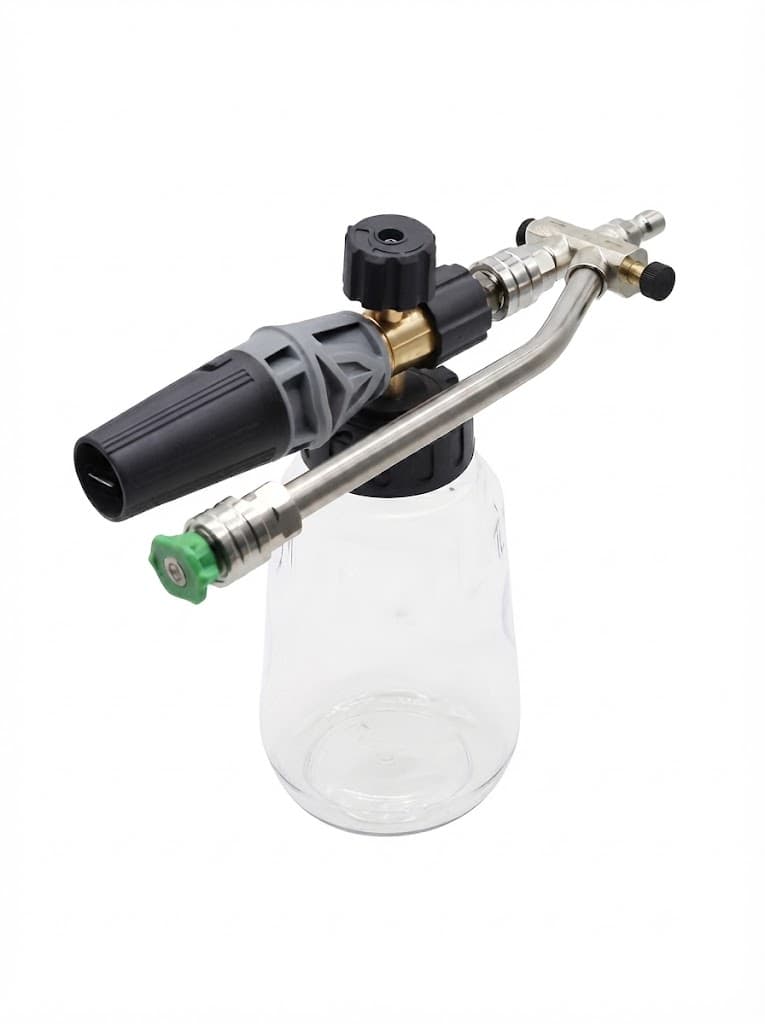 Starq Dual Lance Pressure Washer Wand For Foam Cannon, Stainless Steel With 1/4 Quick Male Connect - DV500 - Easy Switch Betweem Foam Lance and Nozzle - For Car, Bike Floor, Roof Cleaning 2