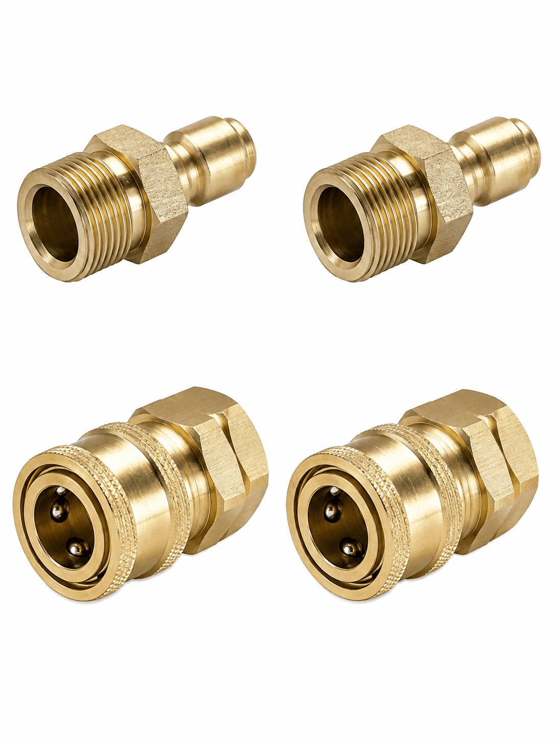 STARQ 2 QD SETS Quick Connect Adapter Fittings for Pressure Washer Hose Pipe M22 x 14 (Set of 2 Male and 2 Female) SUITABLE FOR QT30 MACHINE ONLY 4