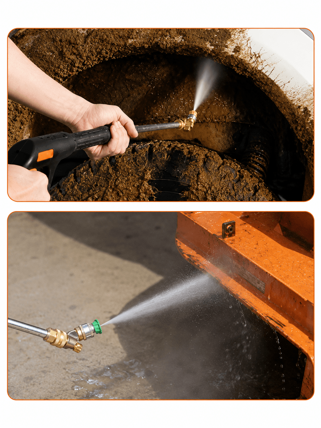 STARQ Degree Angular Attachment to Clean Wheel Arches (Golden), Metal 2