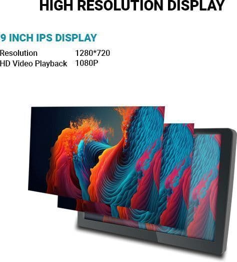 BASSOHOLIC 9 Inch Android 10 System for Tata Nexon 2GB/16GB RAM & ROM/HD Display/GPS/SWC 4