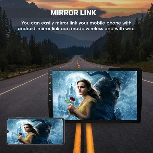BASSOHOLIC 9 Inch Android 10 System for Tata Nexon 2GB/16GB RAM & ROM/HD Display/GPS/SWC 5