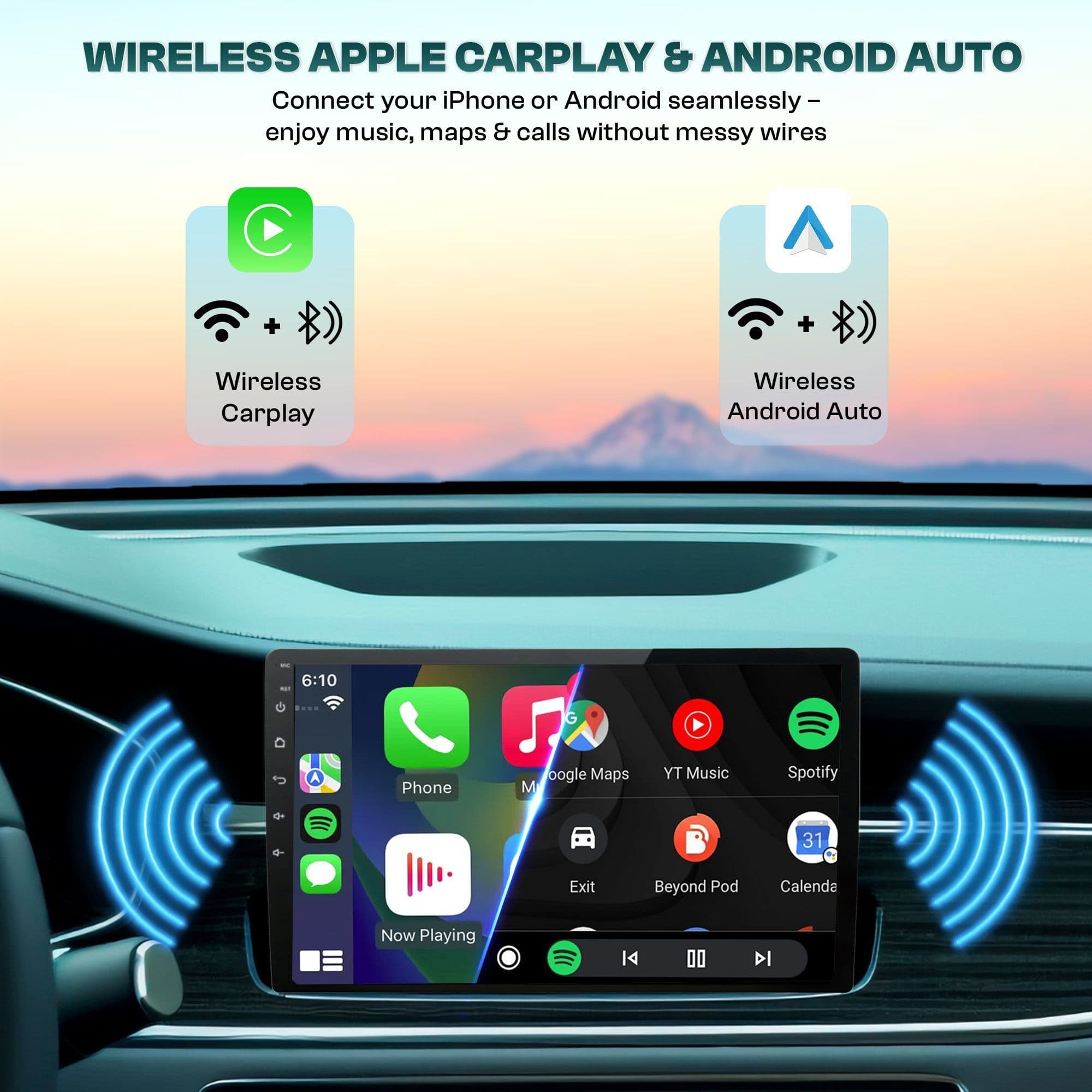 BASSOHOLIC 9 Inch Android 10 System for Ciaz 2GB/16GB RAM & ROM/HD Display/GPS/SWC 2