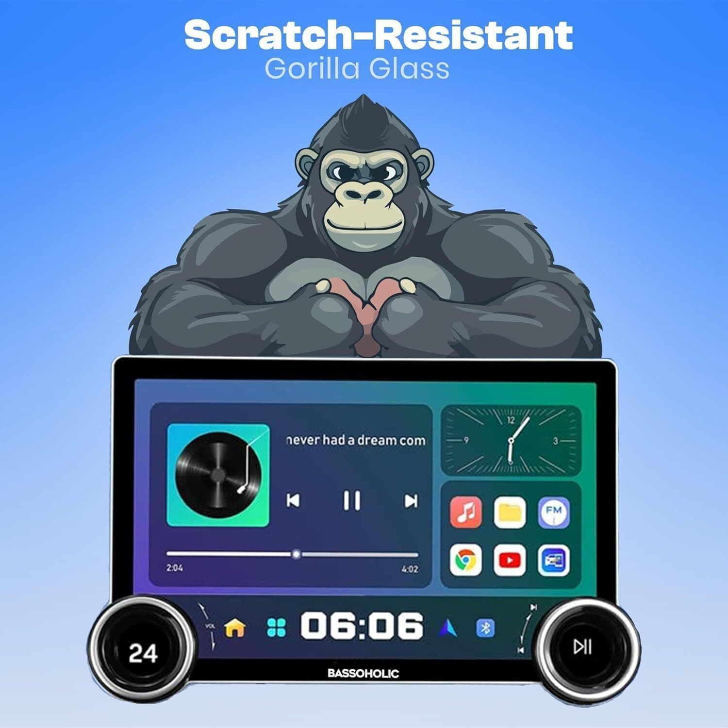 BASSOHOLIC Android CarPlay | 4GB 64GB | Dashboard Display for BR-V | GPS Supported B07 Car Stereo 5