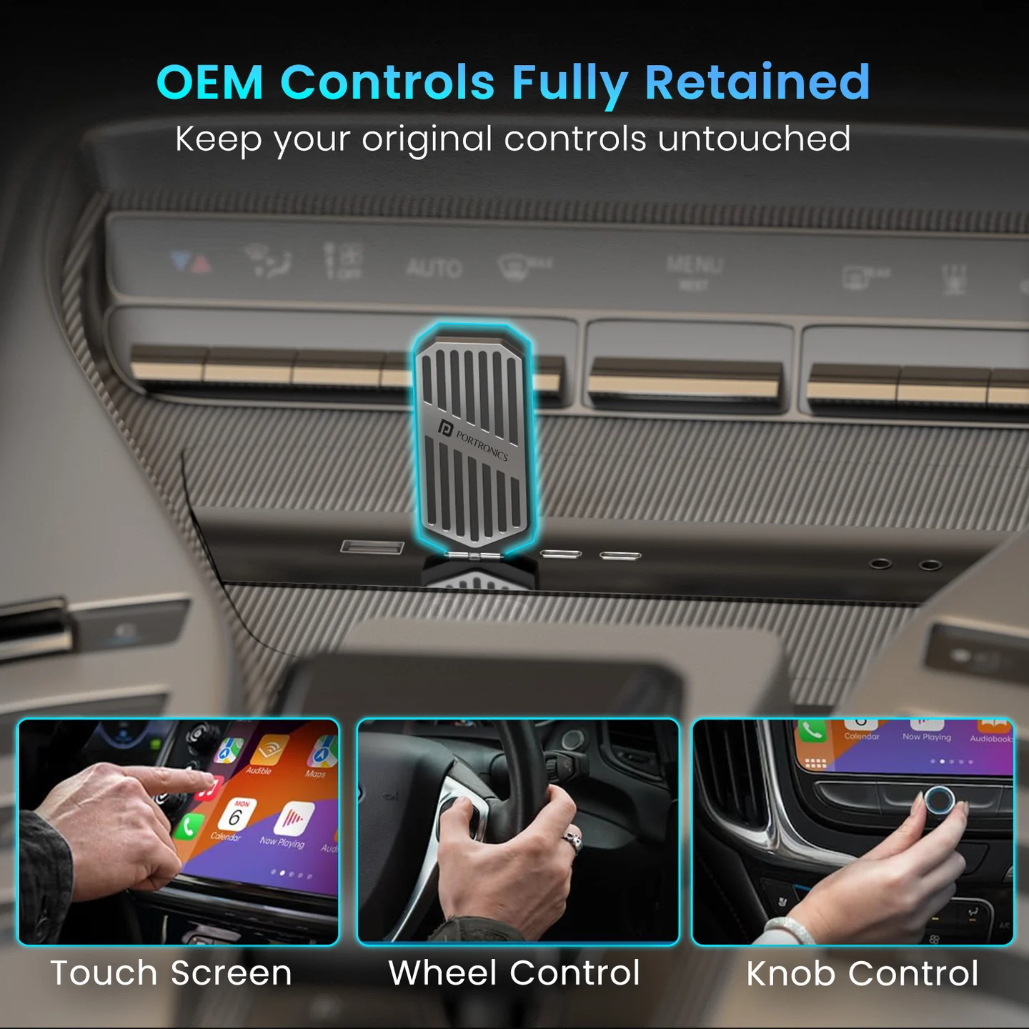 Tune
Wireless Connectivity | Compact Size | Retains Original Controls | For Android Auto & Apple CarPlay 4
