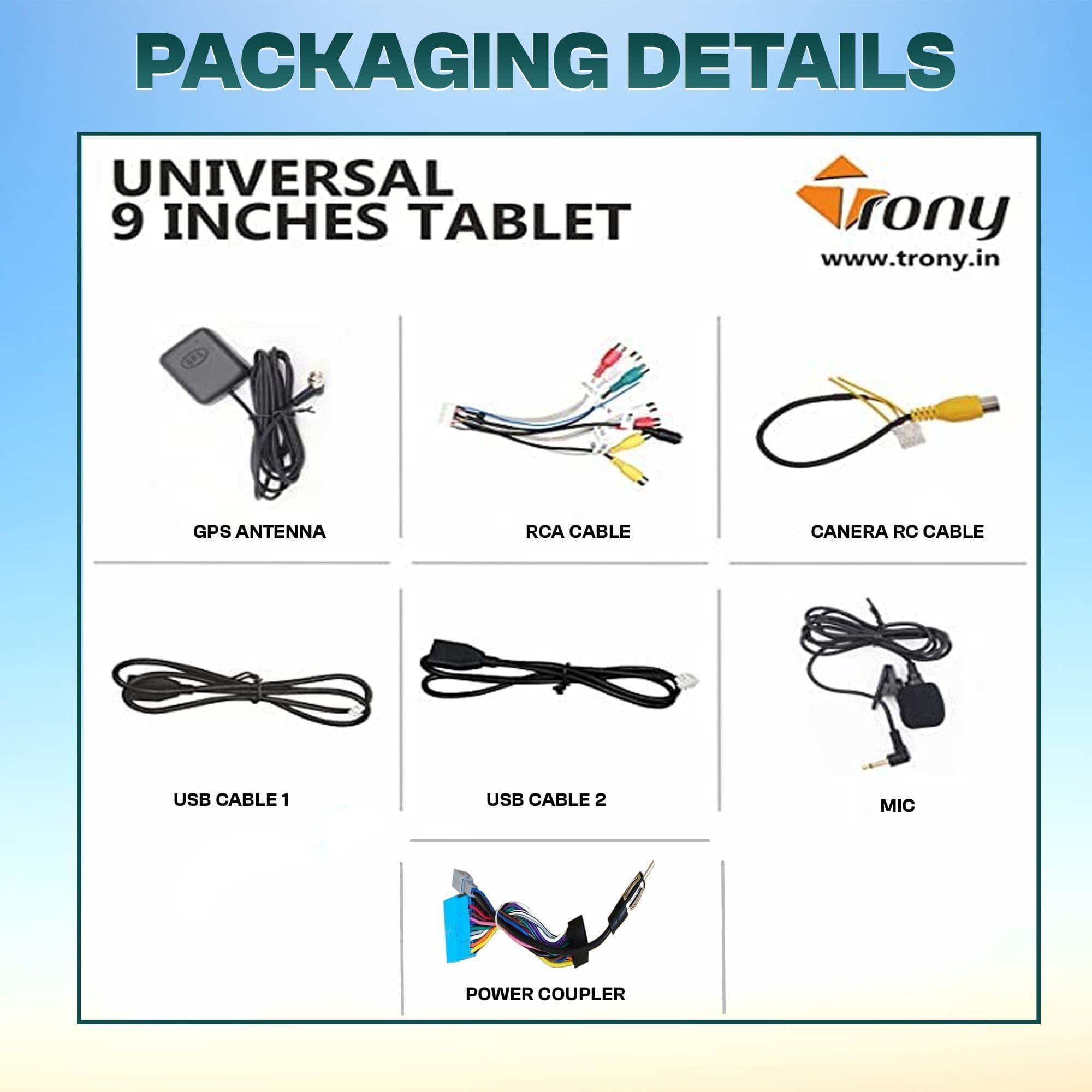  Trony Android 4GB RAM 64GB ROM 5