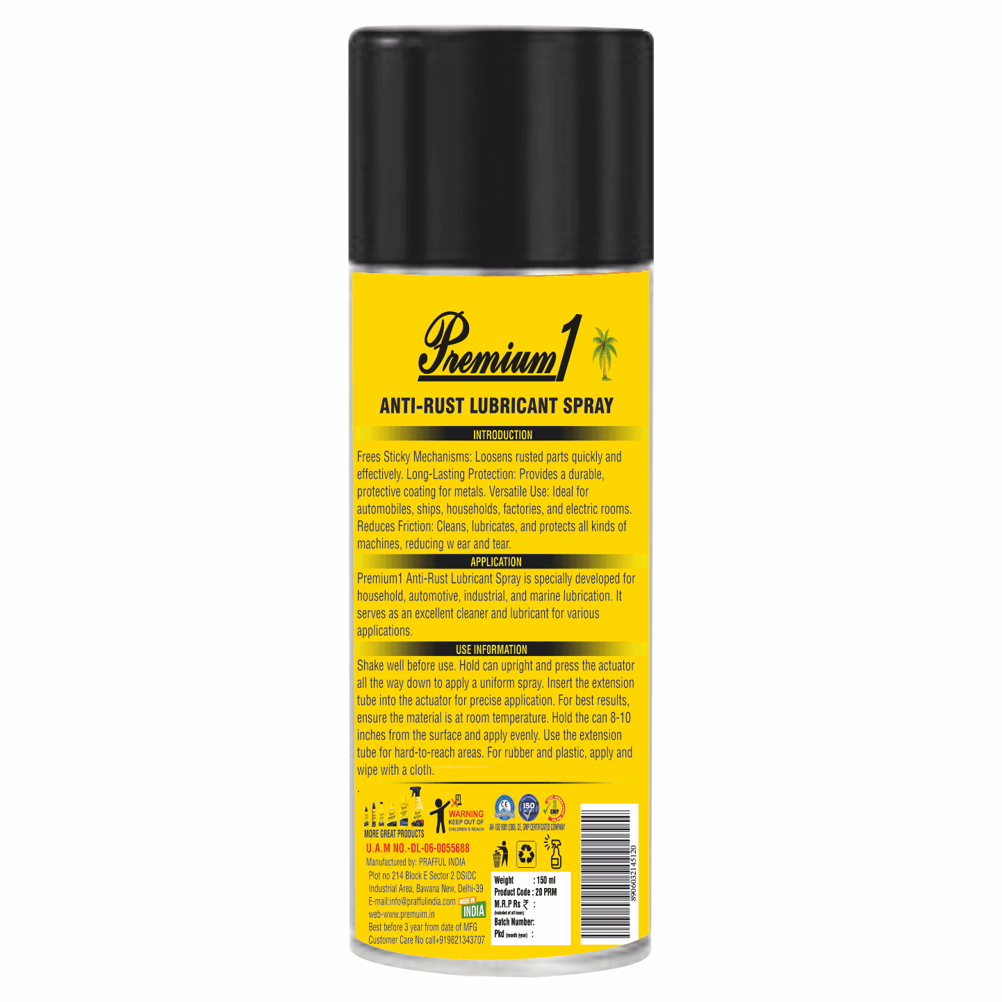 Anti-Rust Lubricant Spray 150ml 3
