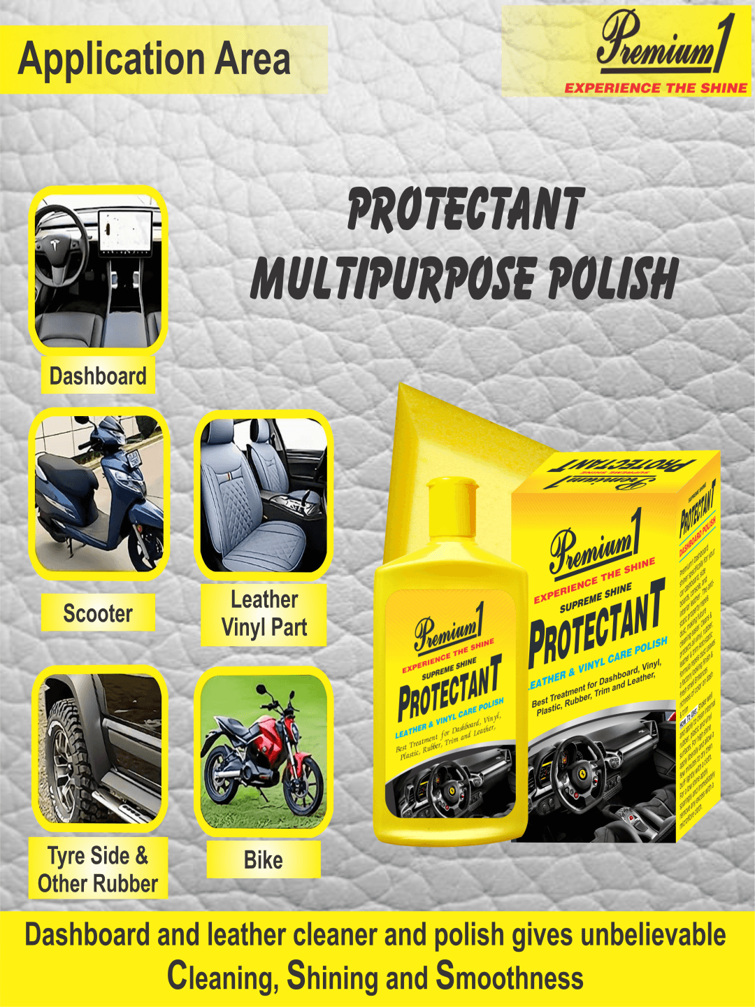 Protectant- Leather and Vinyl Polish 150ml 3