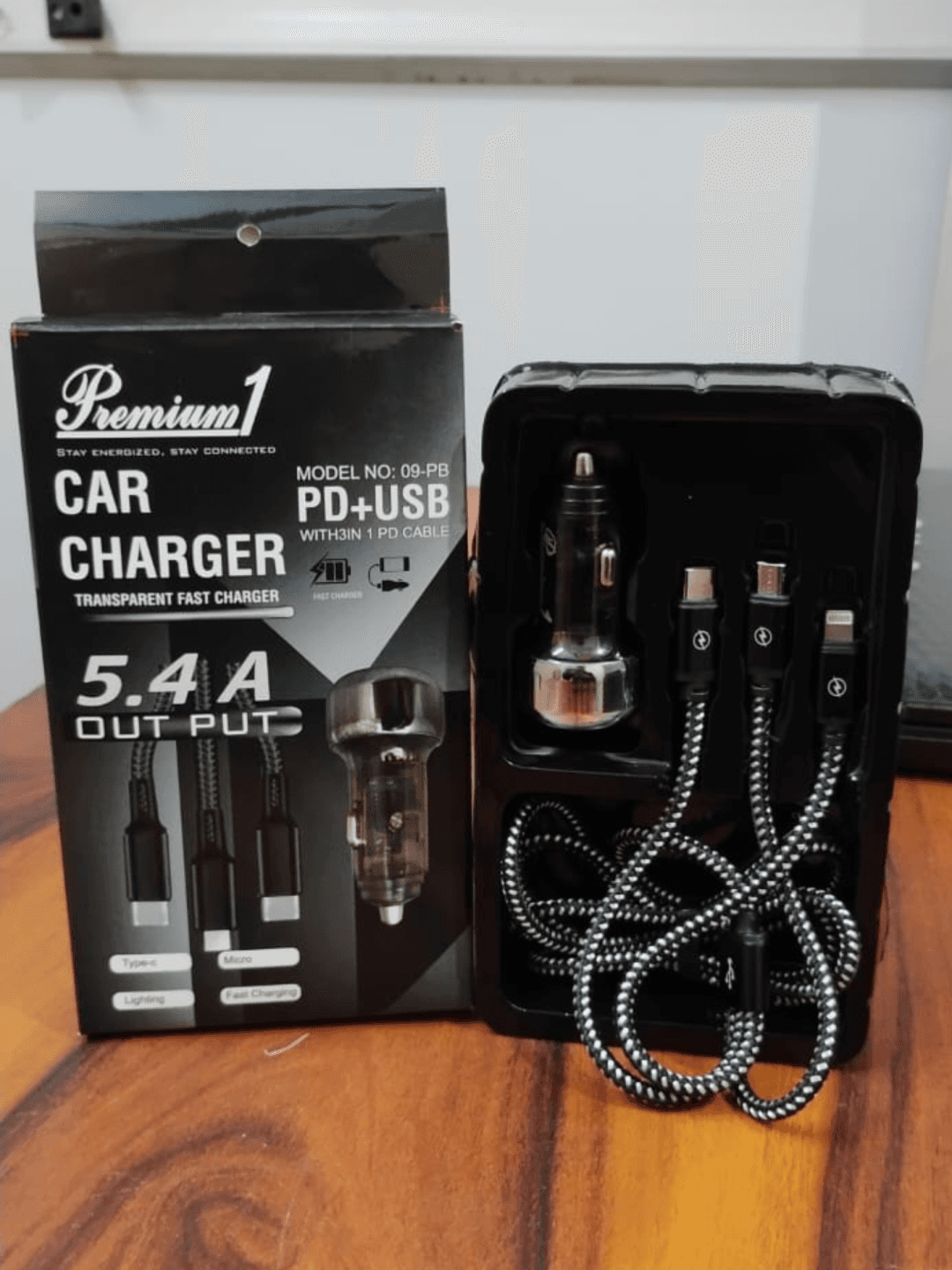Car charger- 5.4A (3 pin cable) 2