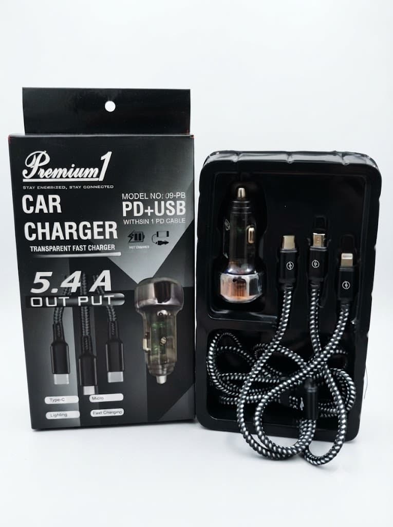 Car charger- 5.4A (3 pin cable) 2