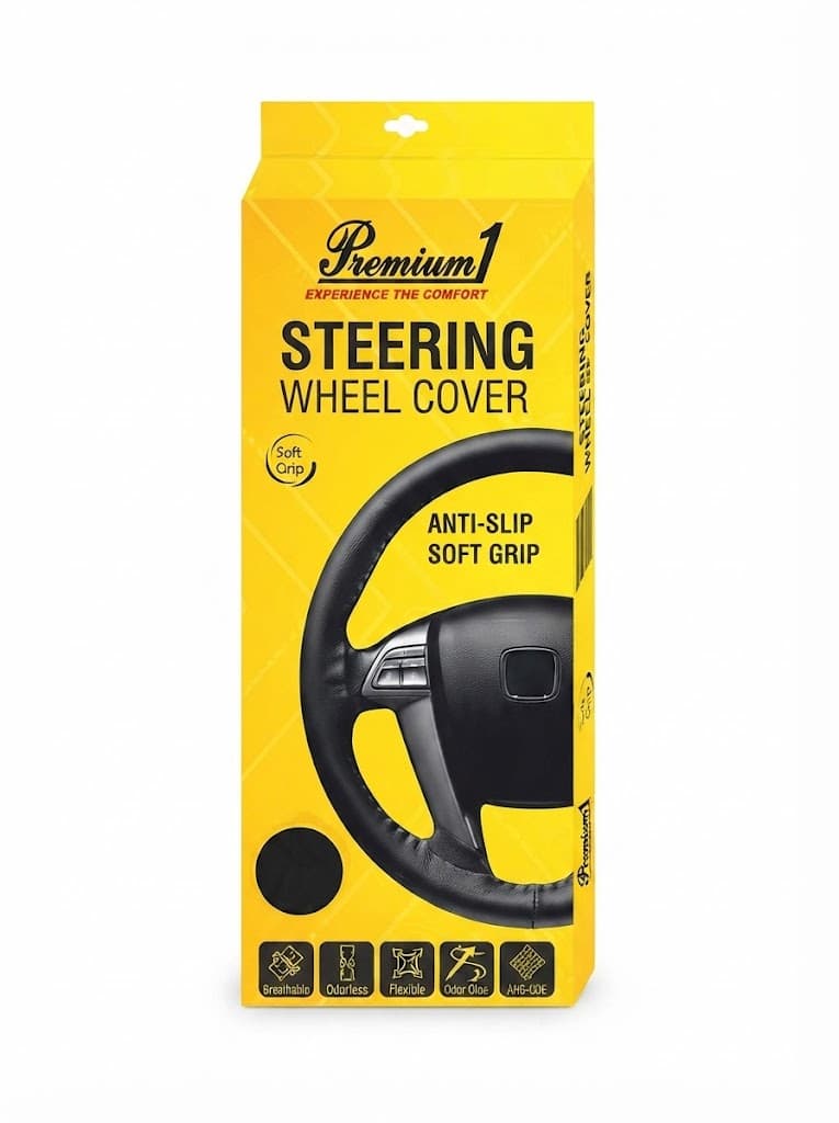 Stitching Steering Cover- Silver 2