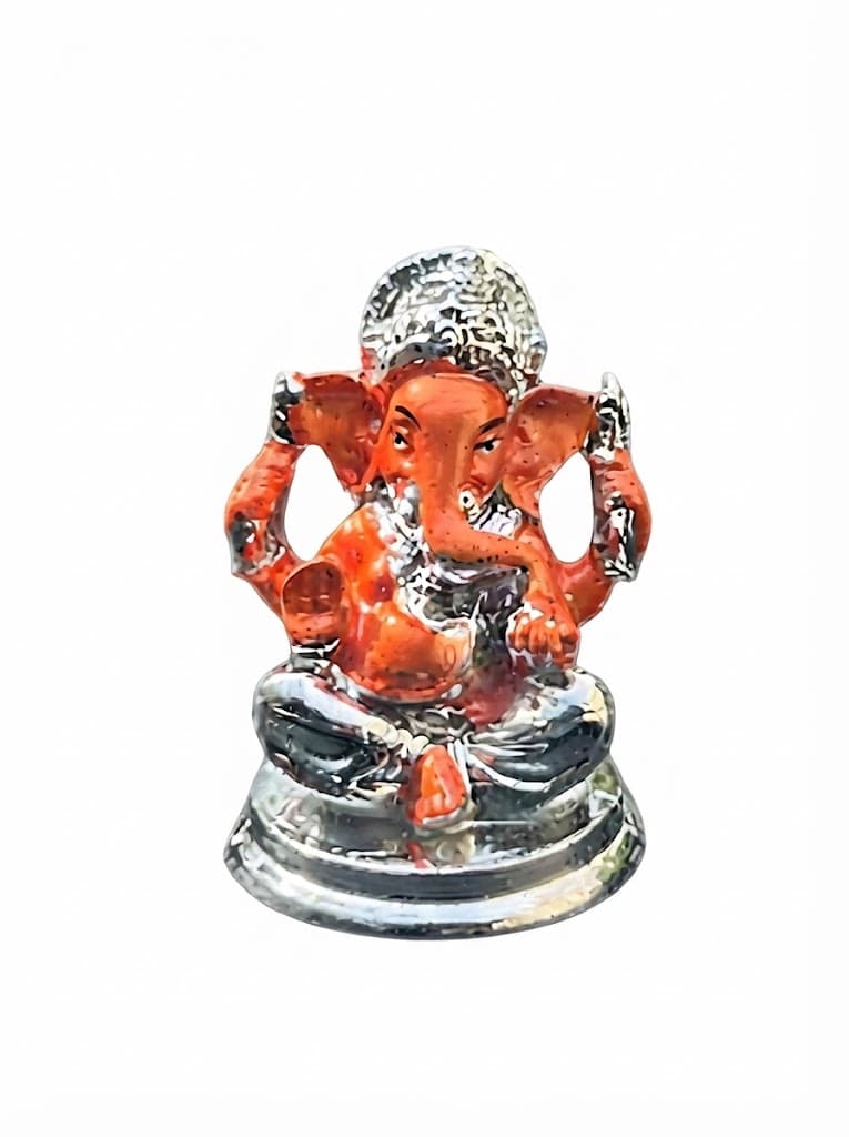 Car God Idol- Lord Ganesh- Silver 2
