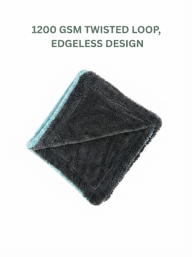 Microfiber Vehicle Washing Cloth  (Pack Of 2, 1200 2