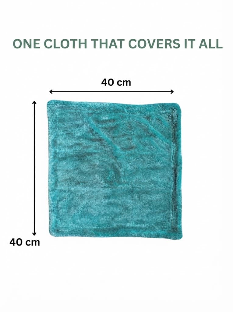 Microfiber Vehicle Washing Cloth  (Pack Of 3, 1200 4