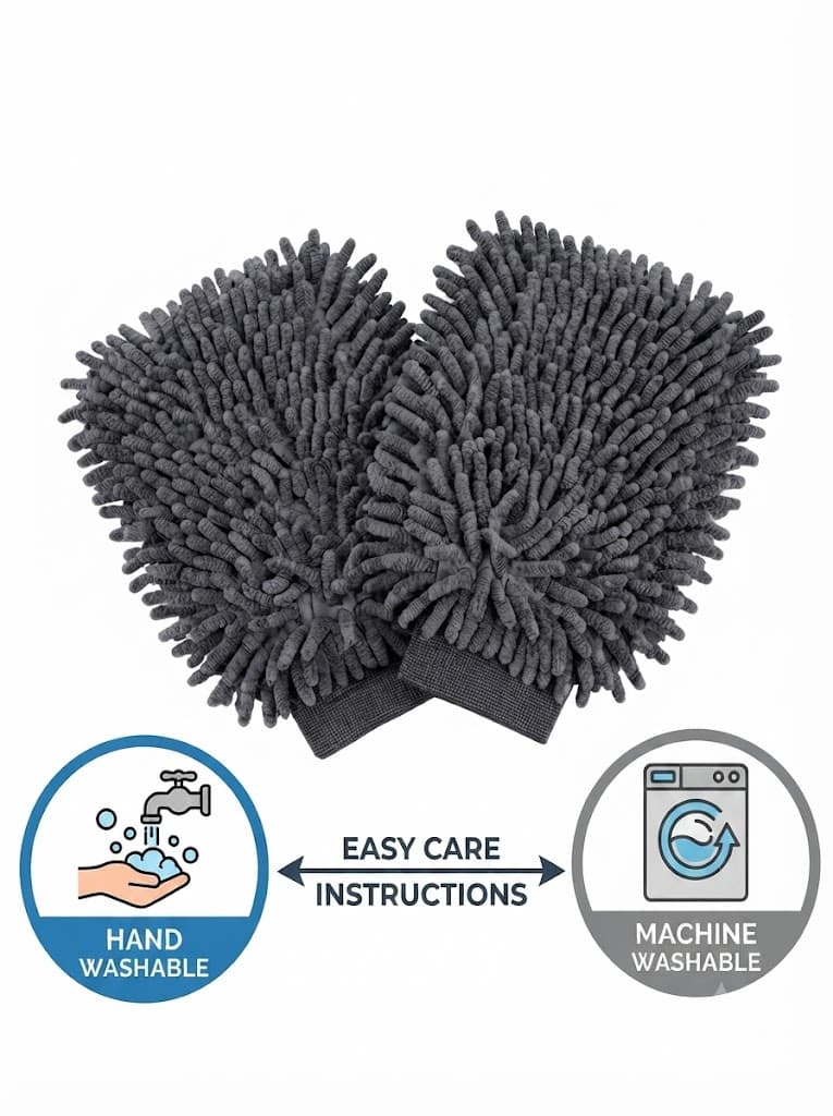Chenille Microfiber Wash Mitt - Ultra Soft, Extra  2