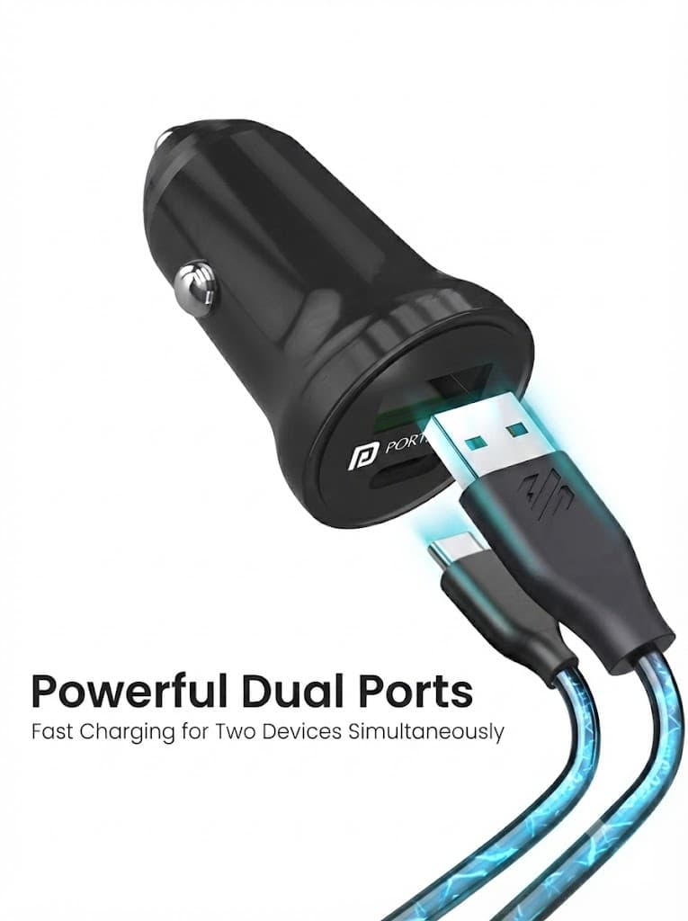 Car Power Mini
Dual Output | Type-C PD | USB Fast Charging | 38 Watts 4