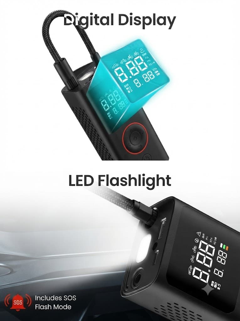 VAYU
Pre-set Inflation Modes | Digital Display | Dual Power Source | 2 x 2000 mAh Batteries 4