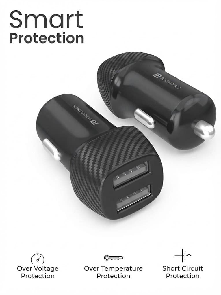 Car Power 5
Dual Output | USB Ports | 12 Watts Total 3
