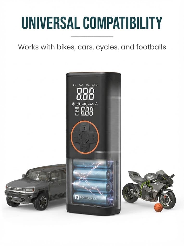 Vayu 4.0
Pre-set Inflation Modes | Digital Display | Dual Power Source | 2 x 2000 mAh Battery  4