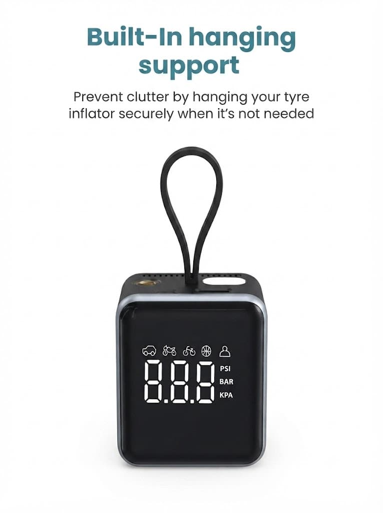 Vayu 8.0
Pre-set Inflation Modes | Built-In Flashlight with SOS | 2 x 2000 mAh Battery | In-Built Hanging Support 2