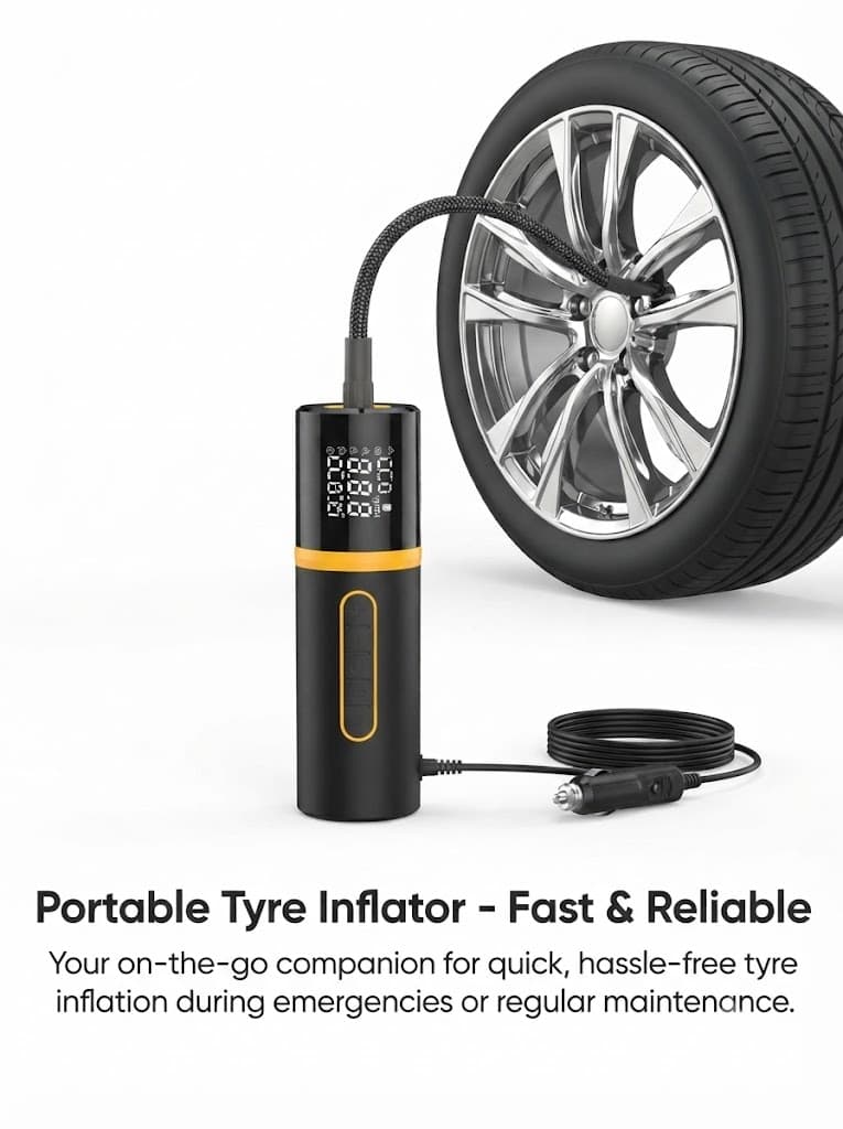 Vayu 5.0 Lite
150 PSI Corded Inflator | 3m Power Cord | Digital Display | Preset Modes | For Cars, Bikes, & Sport Balls 2
