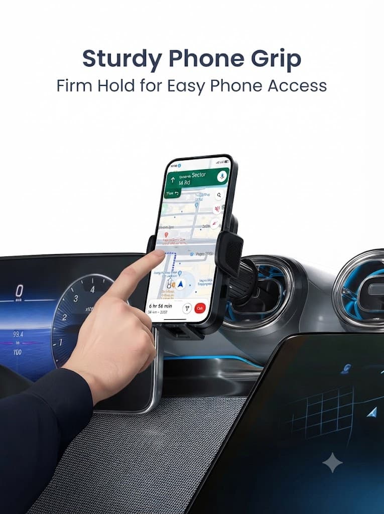 Clamp Y
360° Rotation | For Most Cars | AC Vent Mount | One-Click Operation 2