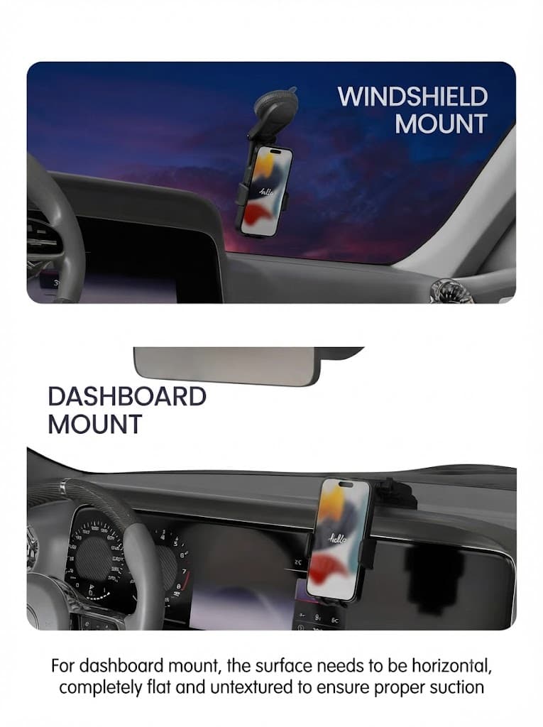 Clamp M5
Rotation Base | Pivot Arm | Suction Cup Mount | 5.4” – 7.6” Phones 2