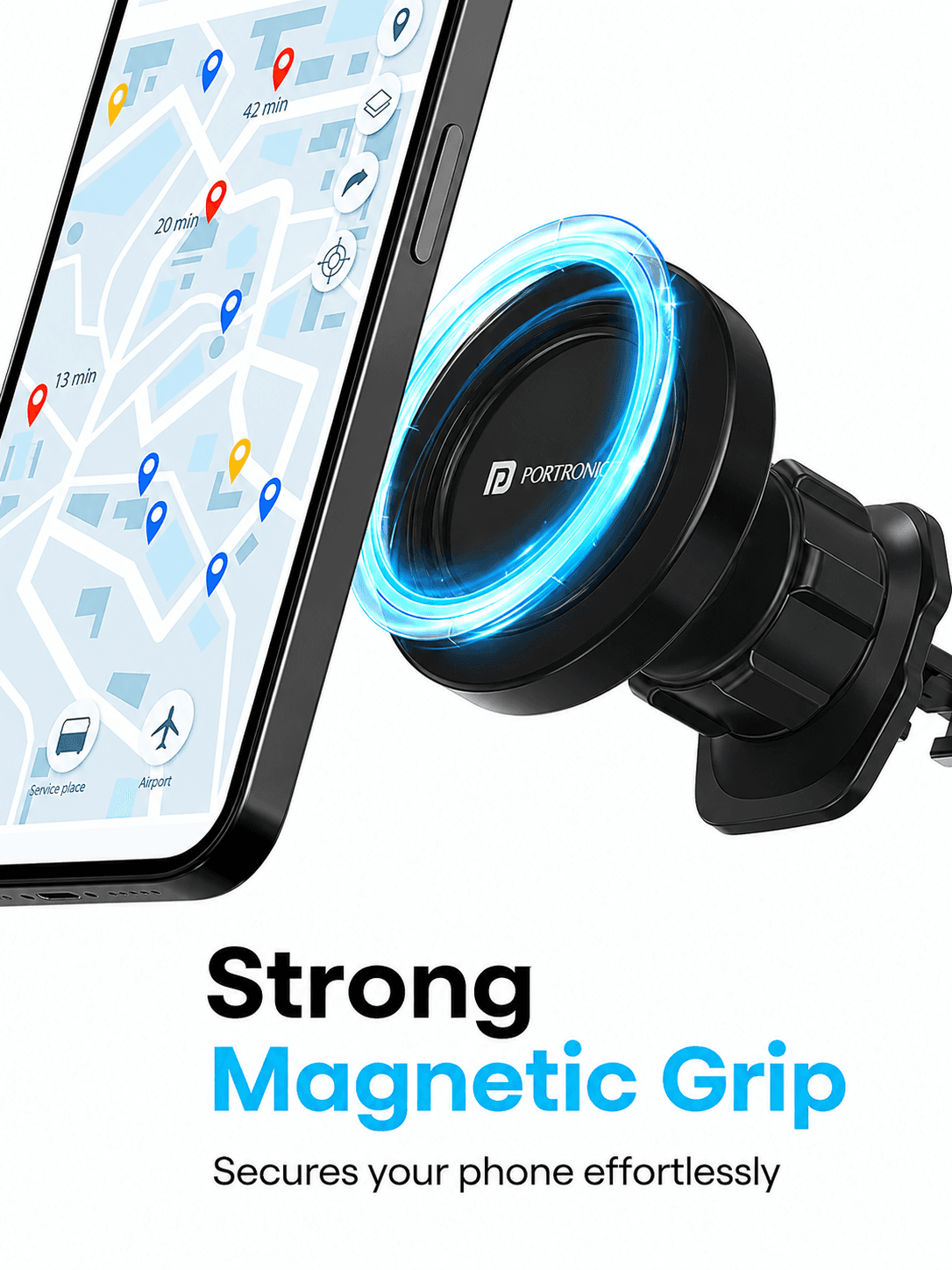 Mogun 4
AC Vent Mount | For MagSafe Phones | Magnetic Grip | Durable Build 2