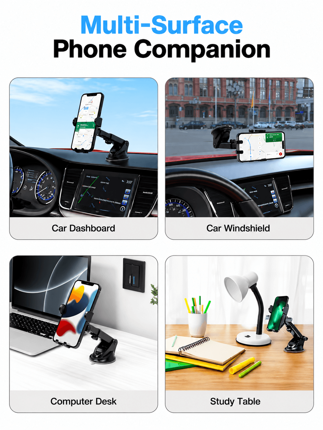 Clamp M3
Adjustable Height | 360° Rotation | ABS Build | Suction Cup Mount 4