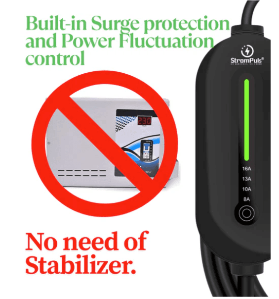 Prime 3.6kw Portable EV Charger, Adjustable Amps, 5m TPU Cable, 16A 1 Phase, IP66 Water Proof, Bag, Surge & Pen Protection, Earthing Off Option, No Need Stabilizer. 5 Years Warranty 4