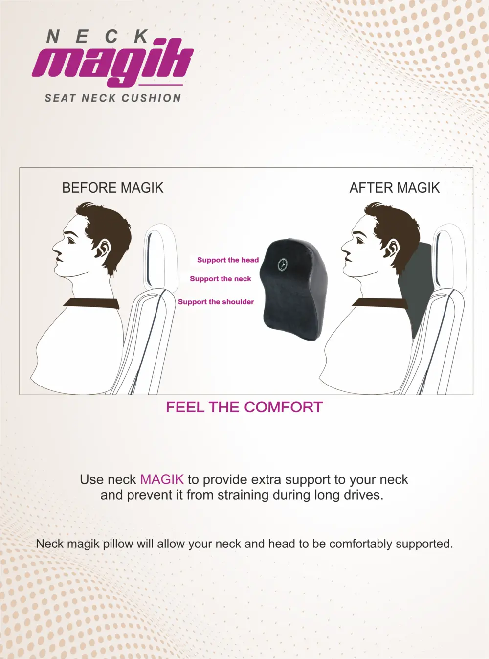 Top Gear Neck Magik Memory Foam Neck Cushion 3