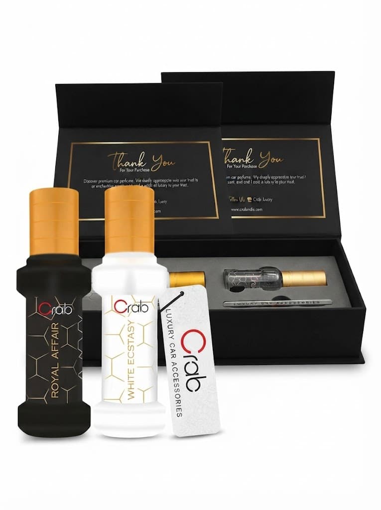 Crab Royal Affair & White ECSTASY Premium Luxury Perfume Long Lasting Fragrance Car Freshener Spray Royal Affair-White ECSTASY (2 x 30 ml) 2