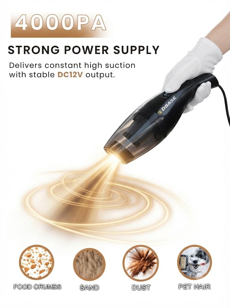 Car Vaccum Cleaner | High power suction | Portable size | HEPA size 2