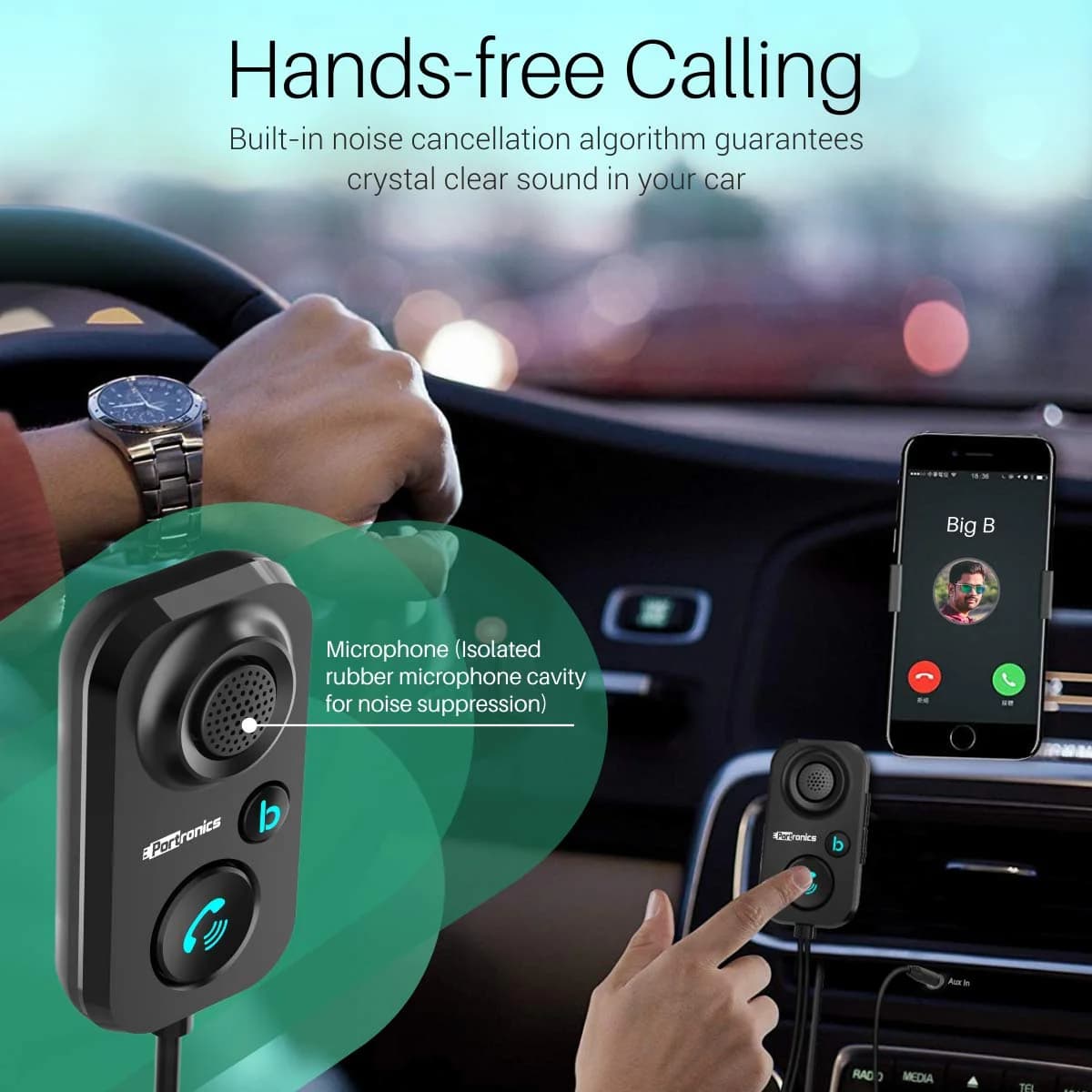 Auto 12
Car Bluetooth Receiver | 3.5mm AUX Connector | USB Port Powered | Call Button 4