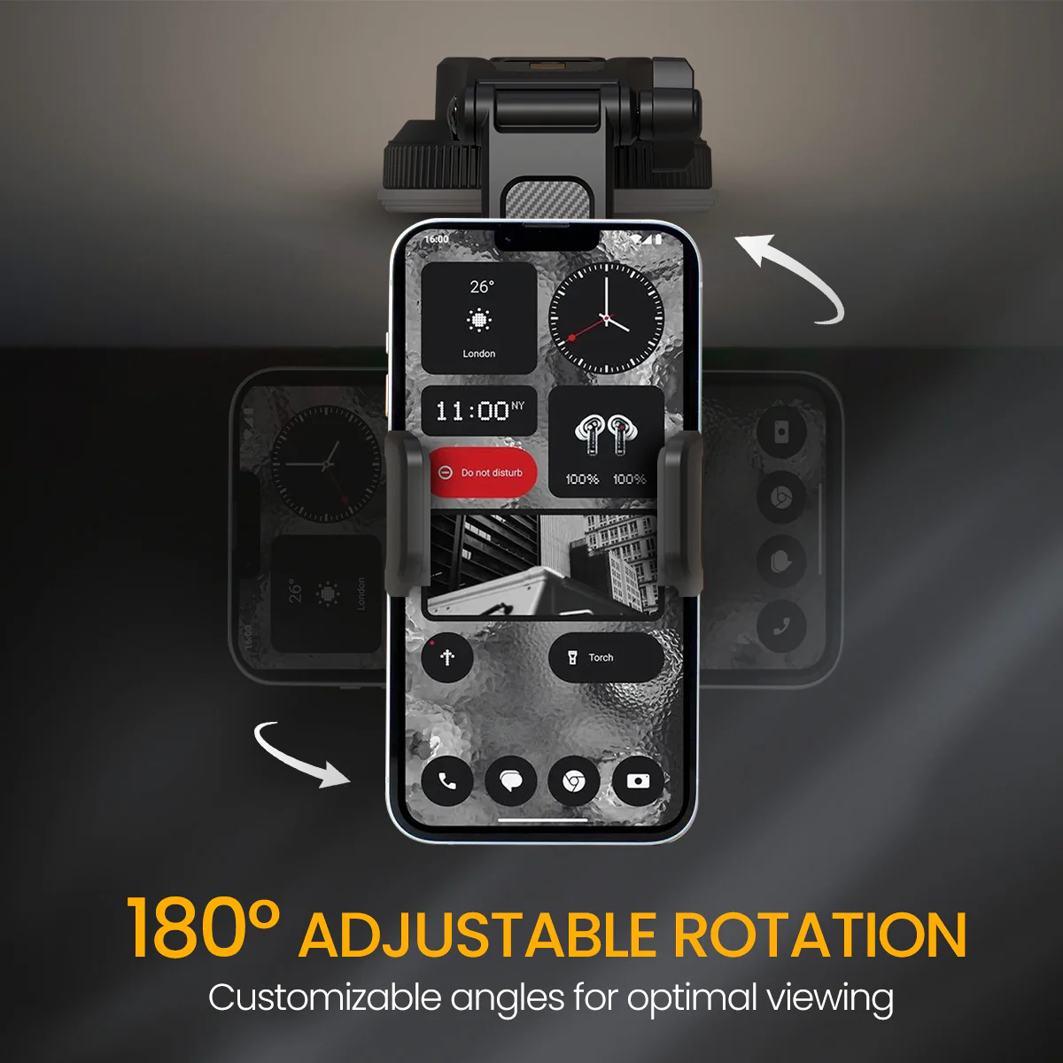 Clamp M5
Rotation Base | Pivot Arm | Suction Cup Mount | 5.4” – 7.6” Phones 3